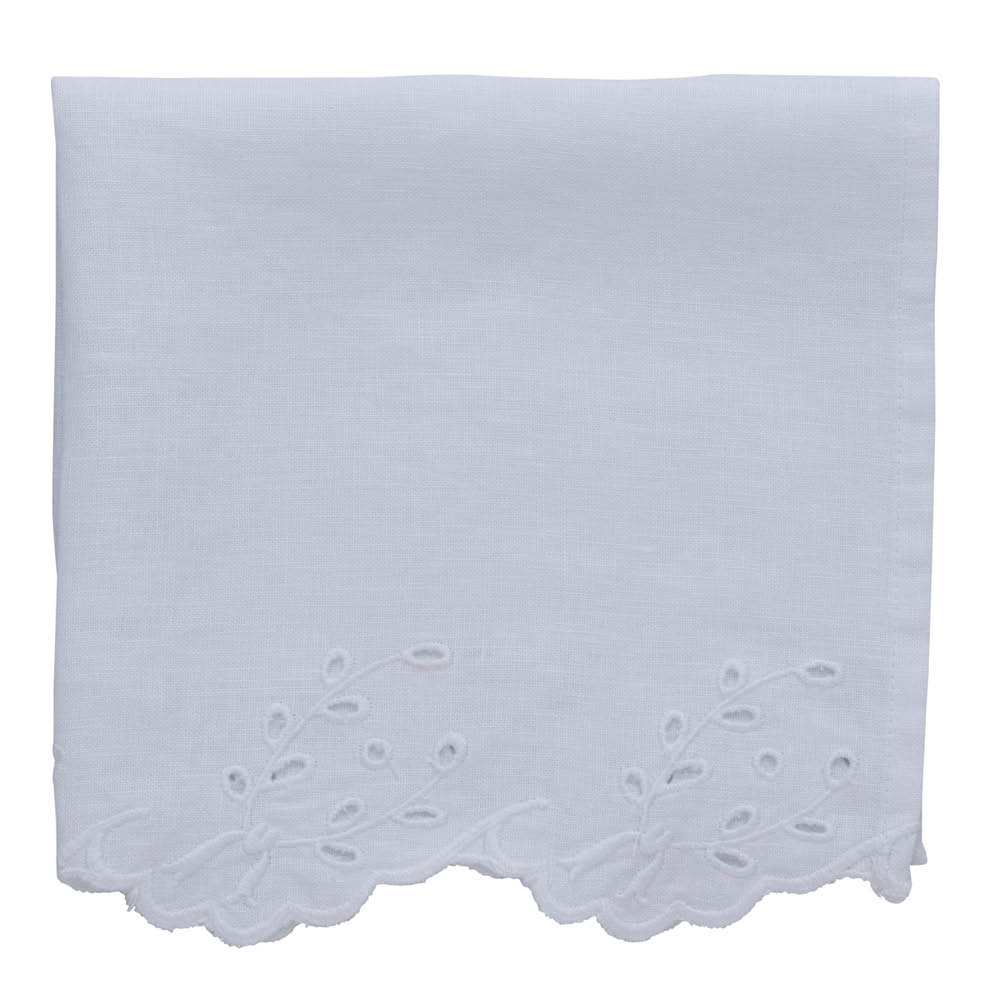 Lene Bjerre Anglaise serviett 45x45 cm hvit