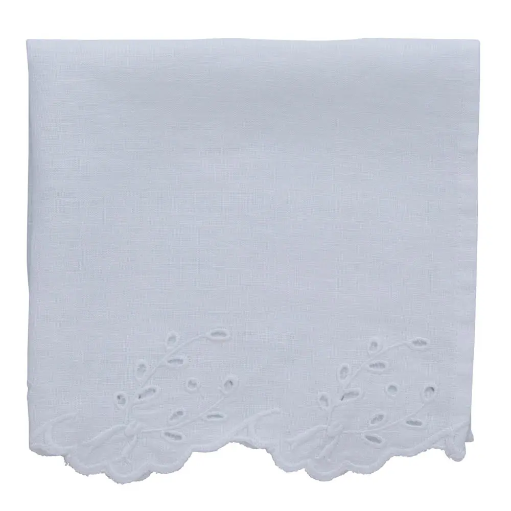 Anglaise serviett 45x45 cm hvit