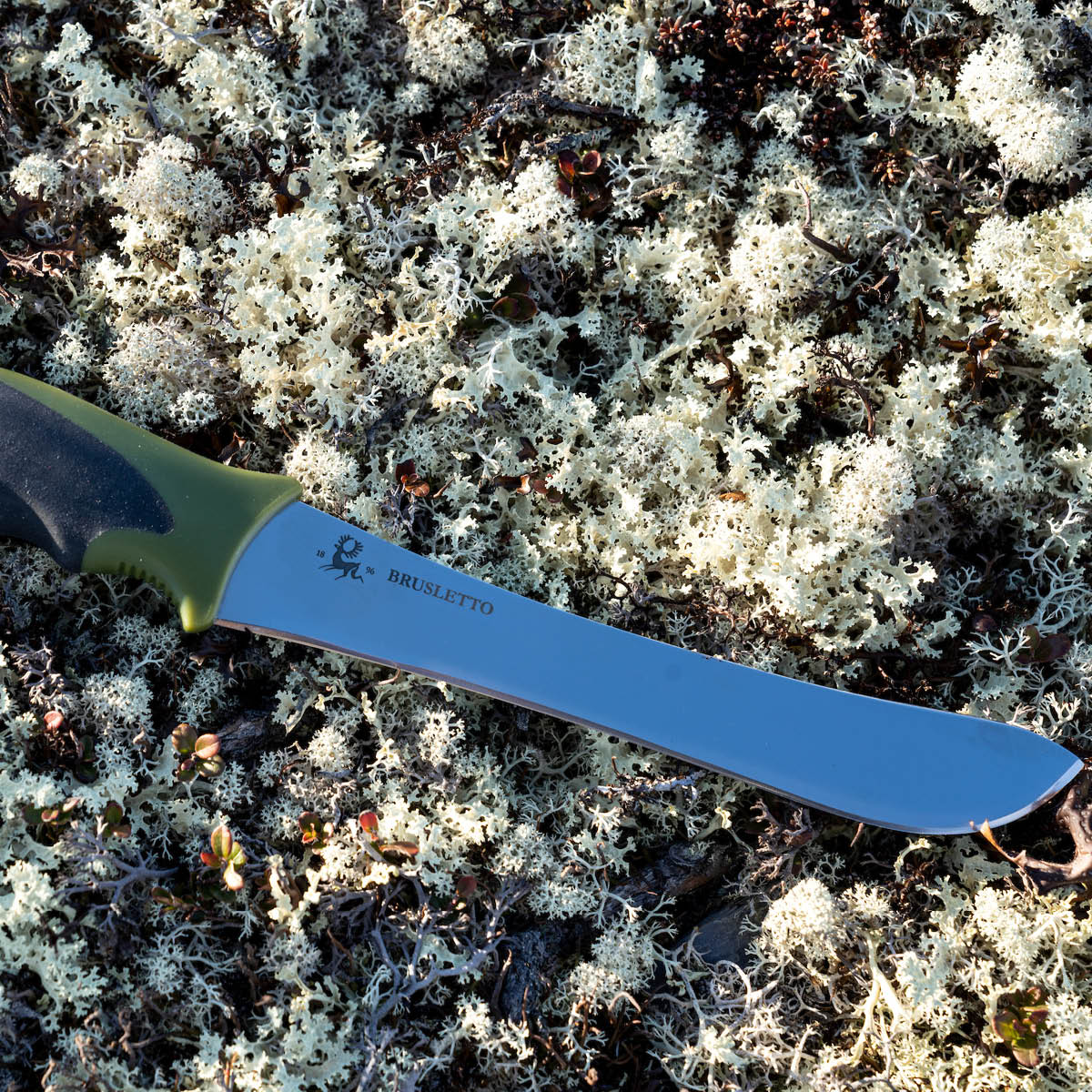 Brusletto Butcher jaktkniv 28 cm svart/grønn