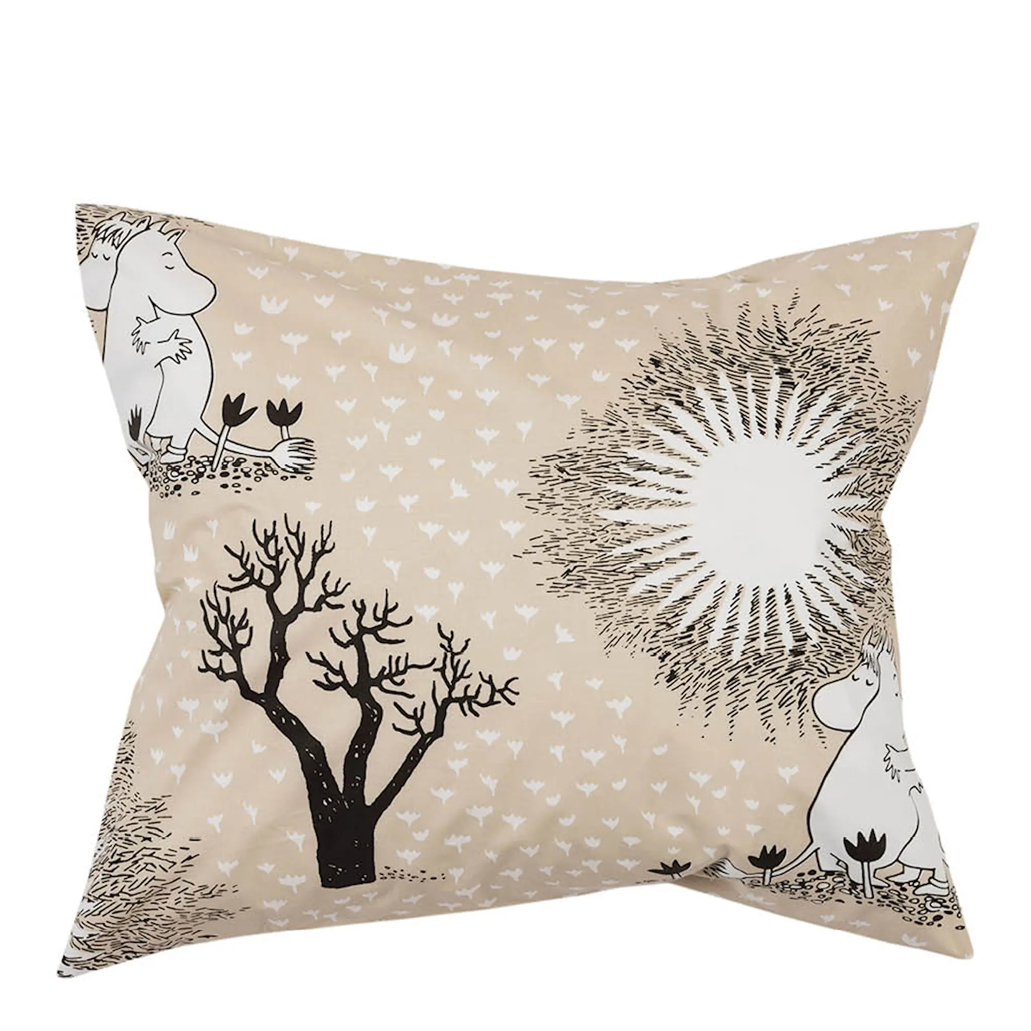 Moomin Arabia Mumin påslakanset 150x210 cm Kärlek beige