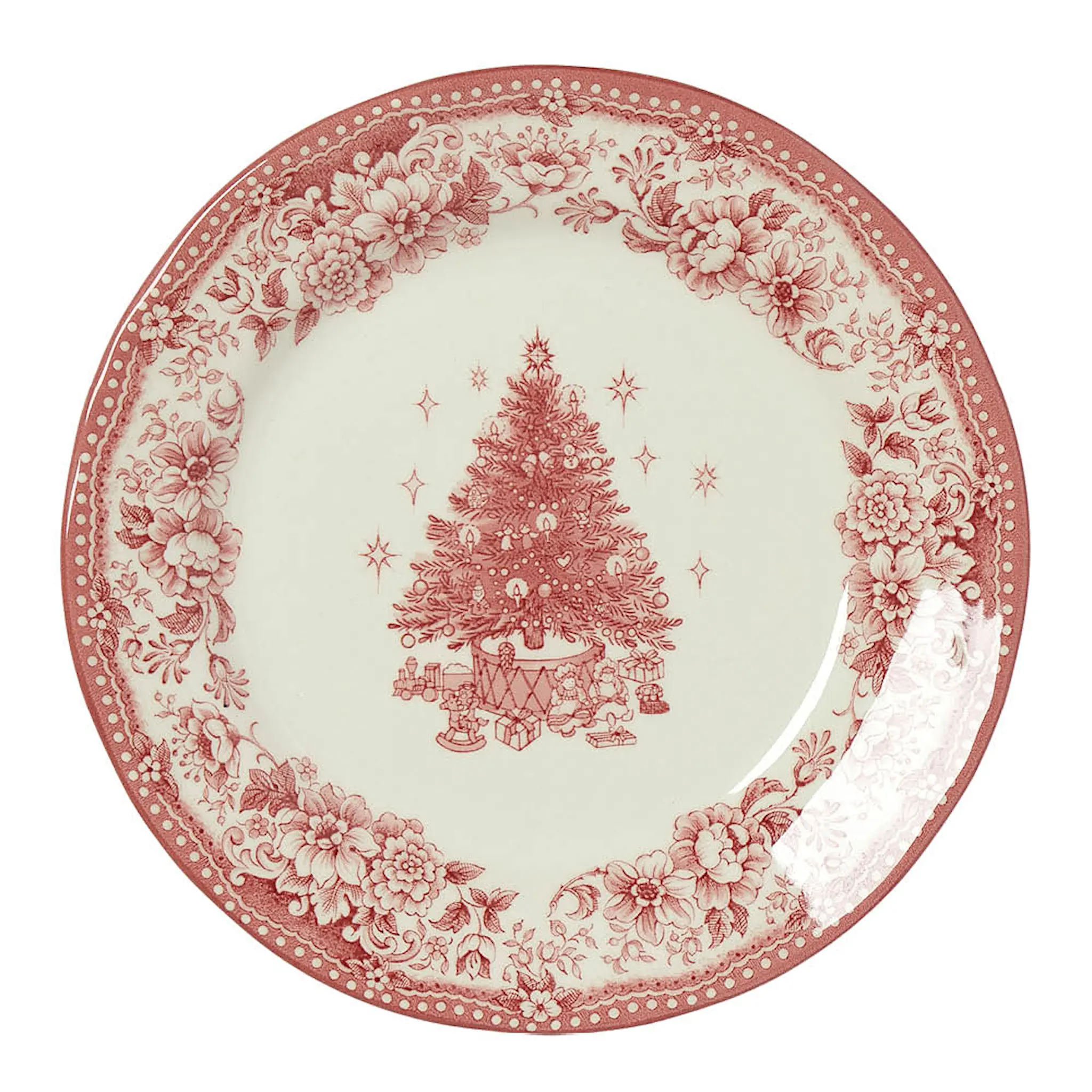 Holmen Diana tallerken 20,5 cm rød