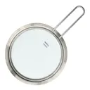 Platt glaslock 16 cm borstat stål