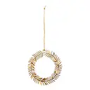 Lamet juldekoration 9 cm mässing