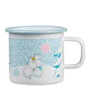 Mumin Emaljmugg Let it Snow 37 cl Vit