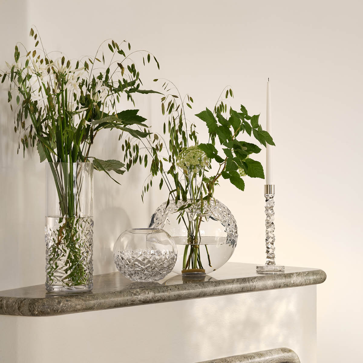 Orrefors Carat rund vase stor H16,8 cm