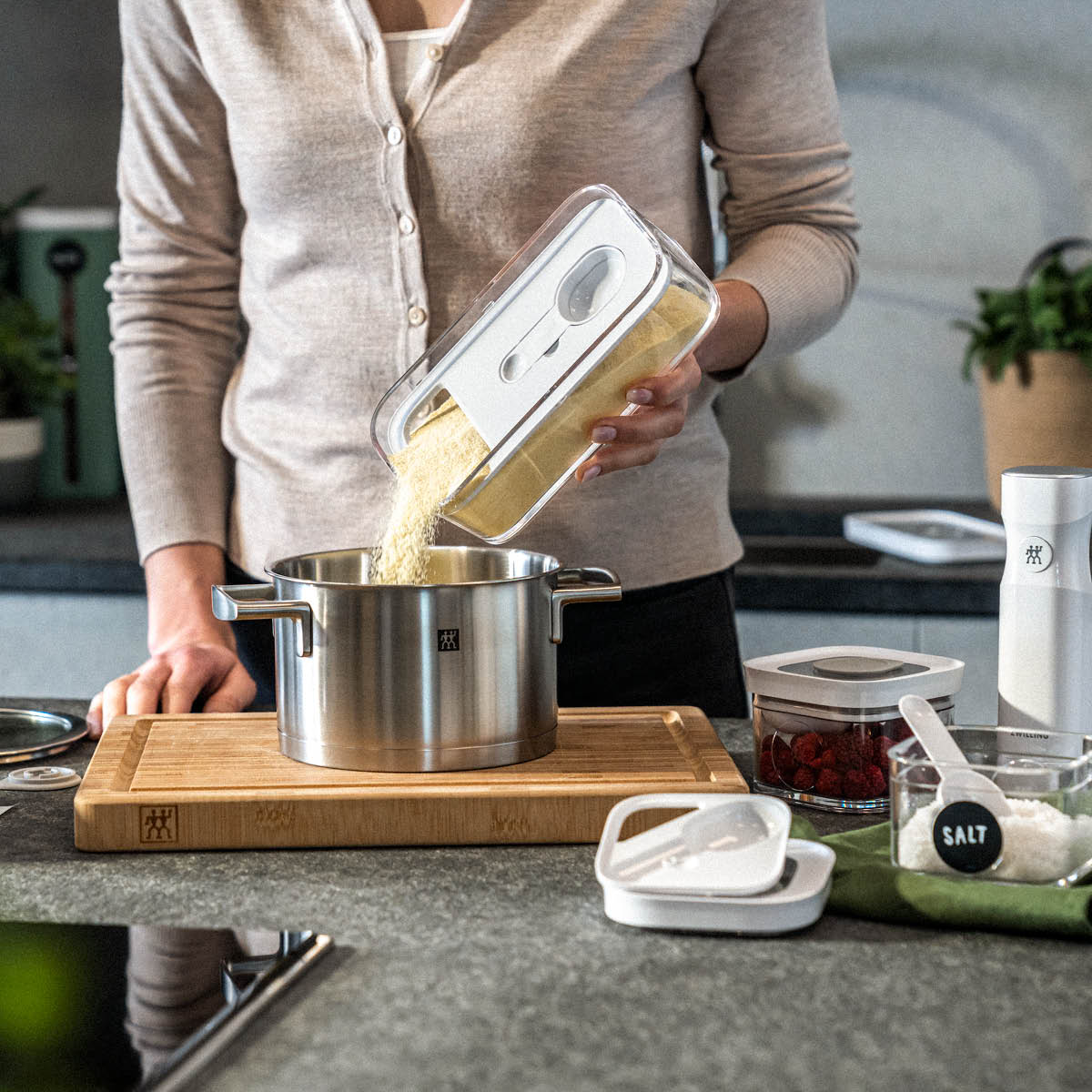 Zwilling Fresh & Save Cube Mittalusikka M 19,7x9 cm Valkoinen