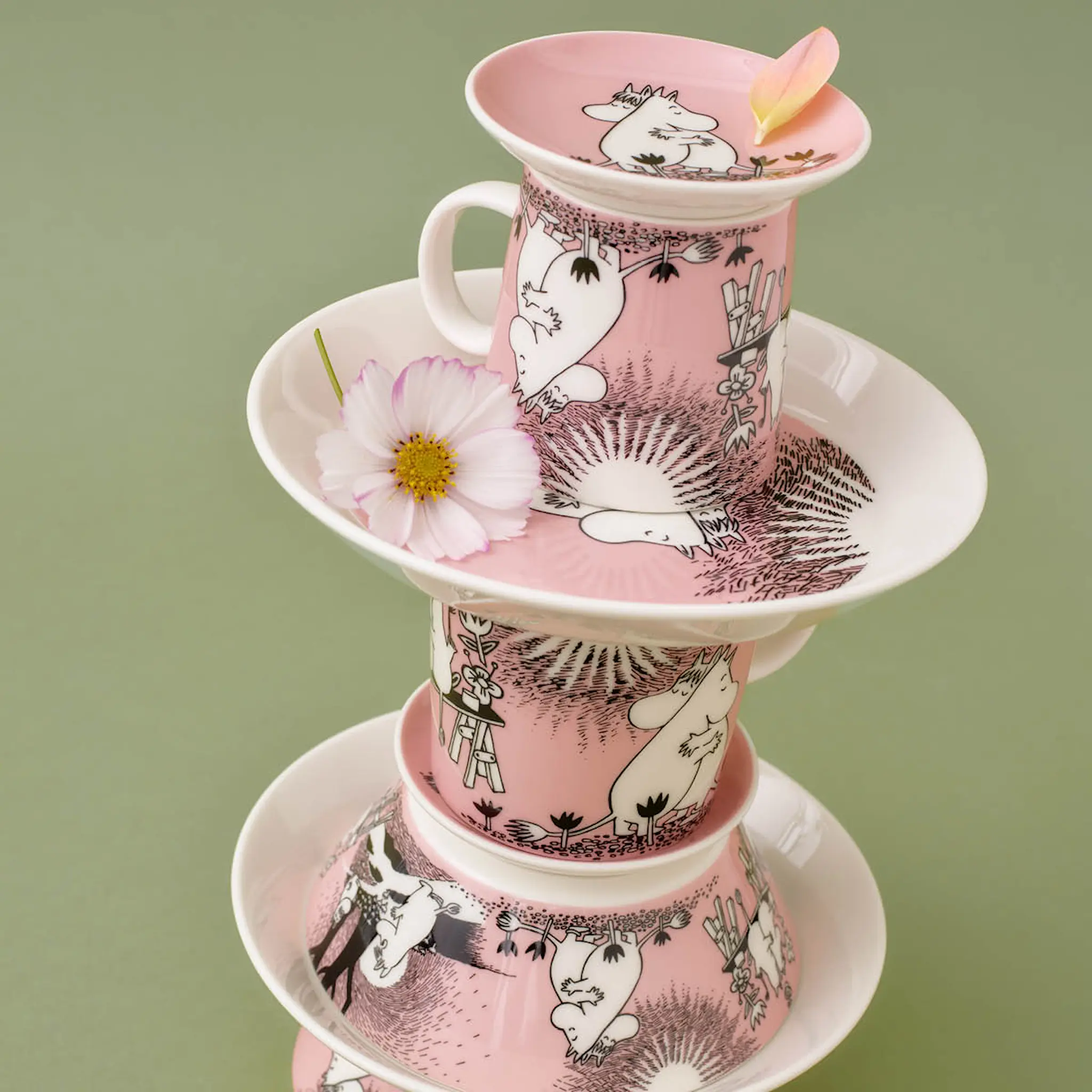 Moomin Arabia Mummikopp 30 cl Kjærlighet rosa 30 år