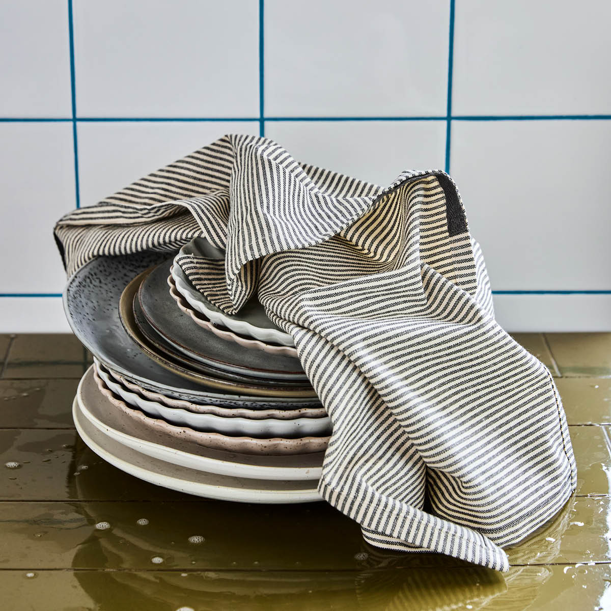 House Doctor Cook kjøkkenhåndkle 75x55 cm 3 stk mørkegrå