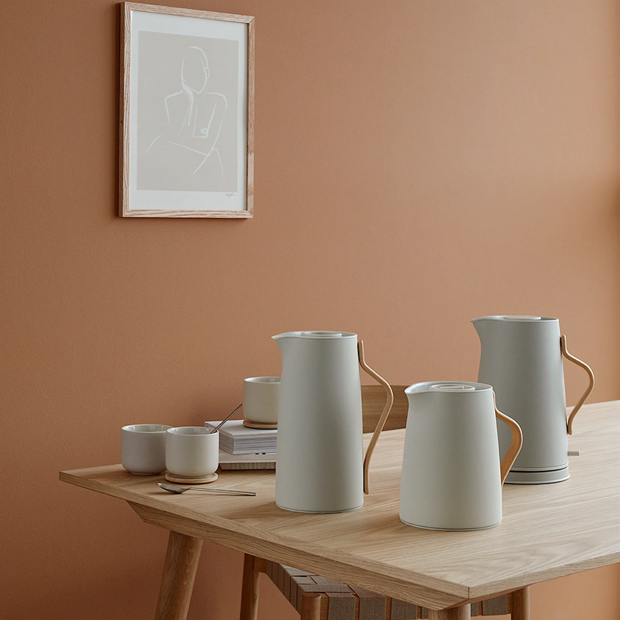 Stelton Danish Modern Emma Termoskannu 1 L Hiekka