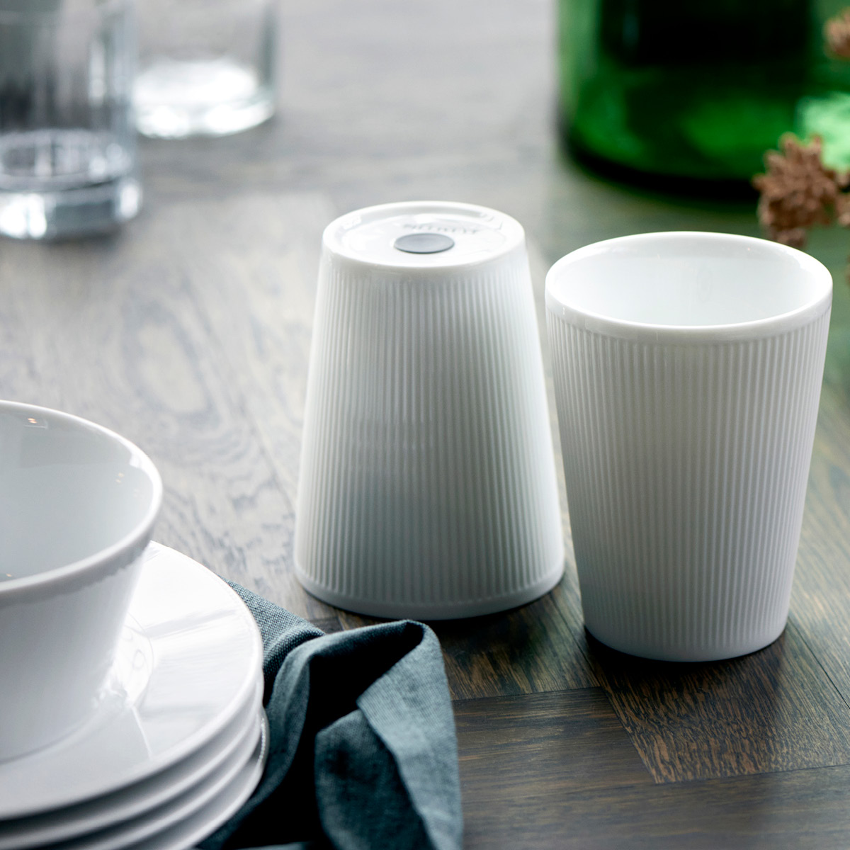 Pillivuyt Eventail termokopp 25 cl 2  stk hvit