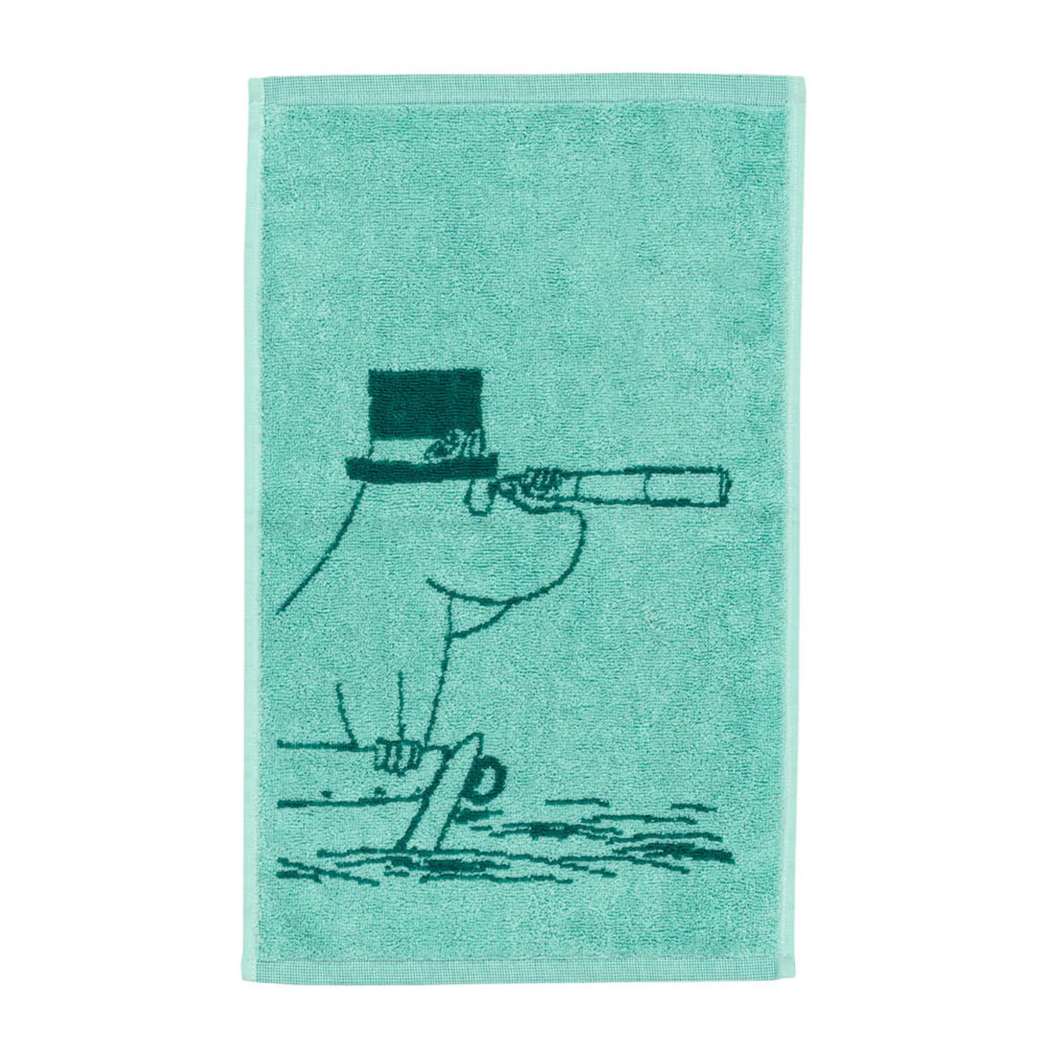 Moomin Arabia Muumi Käsipyyhe Muumipappa 30x50 cm Sinivihreä