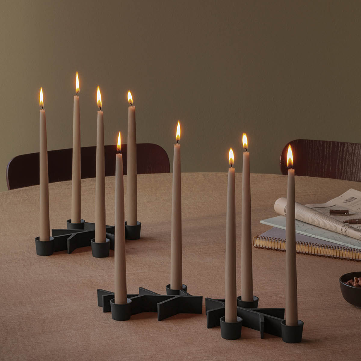 Eva Solo Twig lysestake 18x23 cm svart