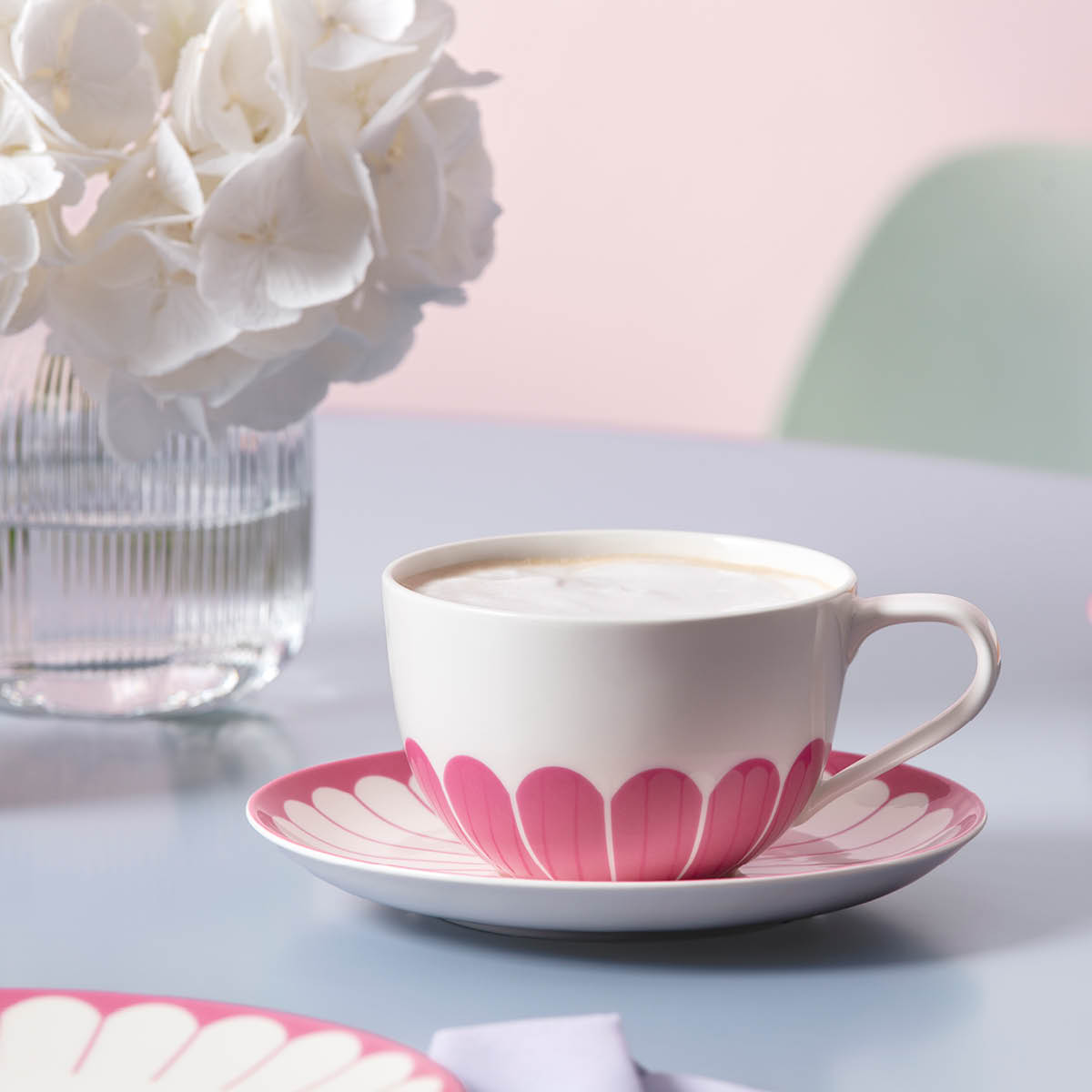 Villeroy & Boch Fleur cassis cappuccinokopp 30 cl rosa