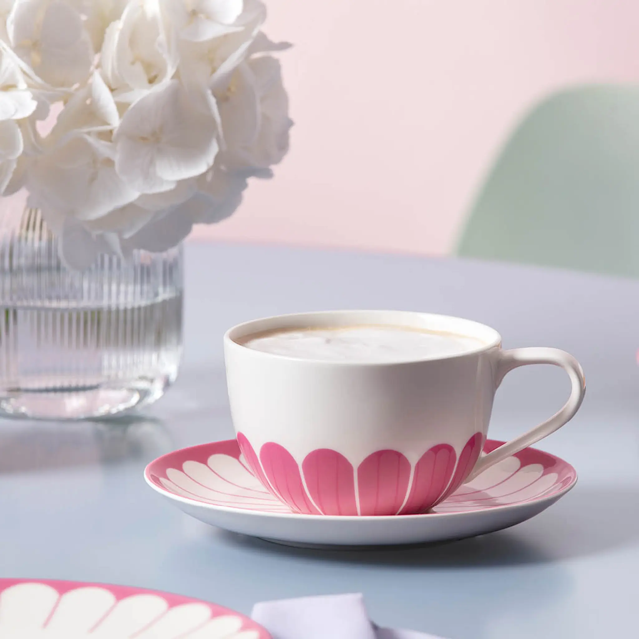 Villeroy & Boch Fleur cassis cappuccinokopp 30 cl rosa