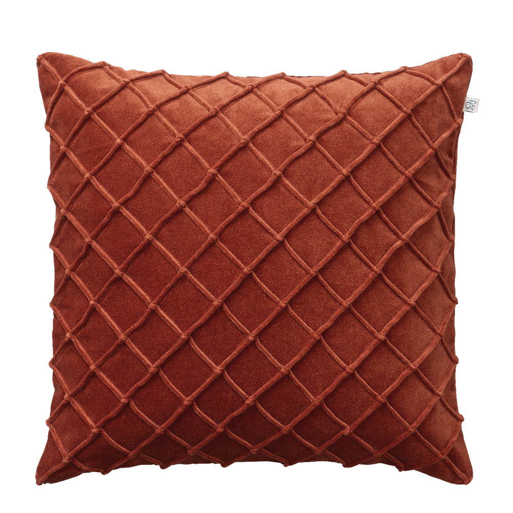 Chhatwal & Jonsson Deva kuddfodral sammet 50x50 cm Rust