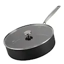 Element traktörpanna keramisk med glaslock 28 cm svart