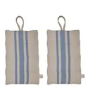 Linu grytlapp 22x14 cm 2-pack blå