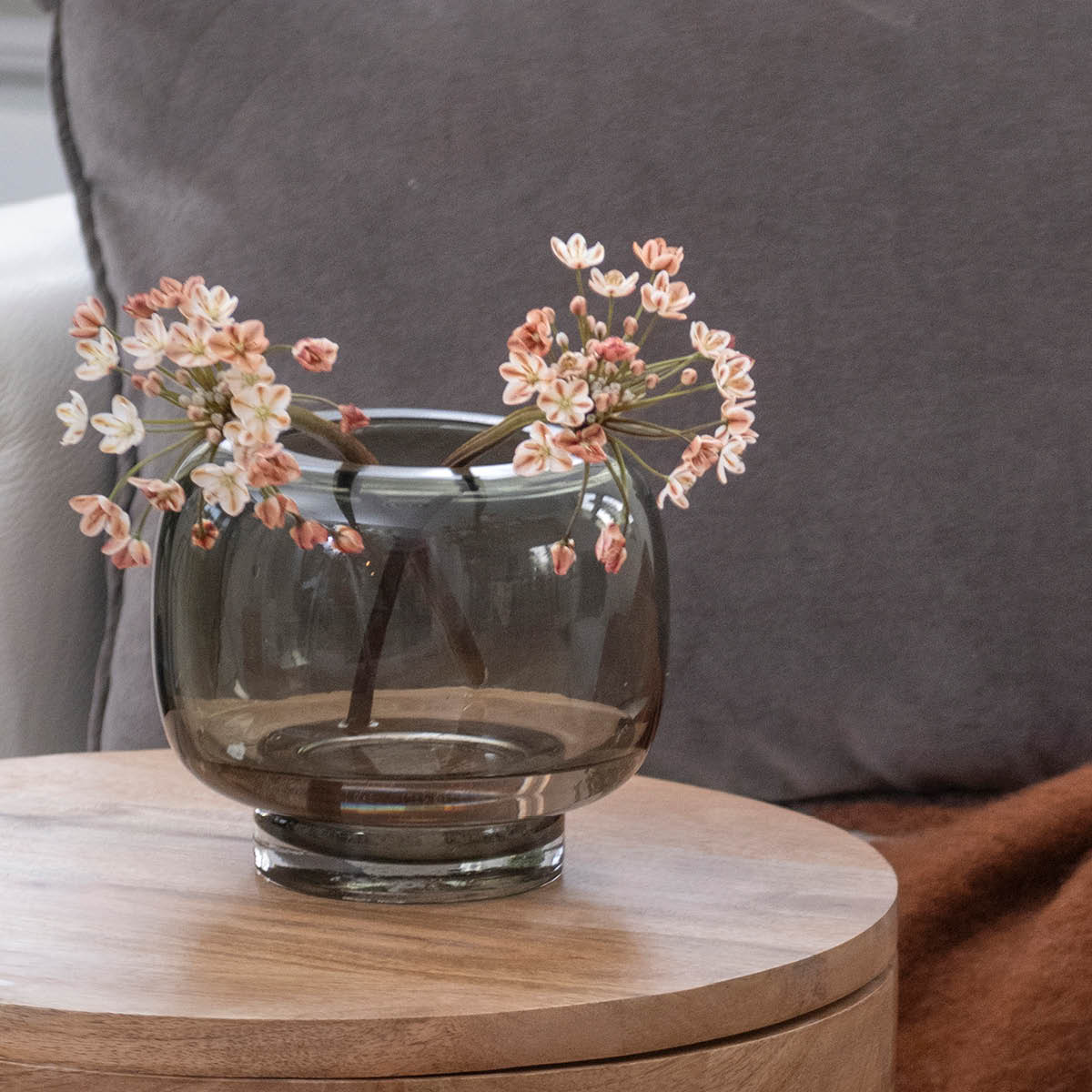 Fanni K Uumen vase 16x14,5 cm grå