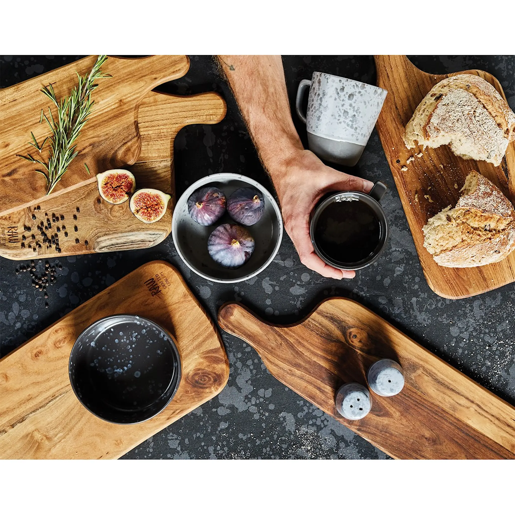 Aida Raw Skärbräda 32x22 cm Teak