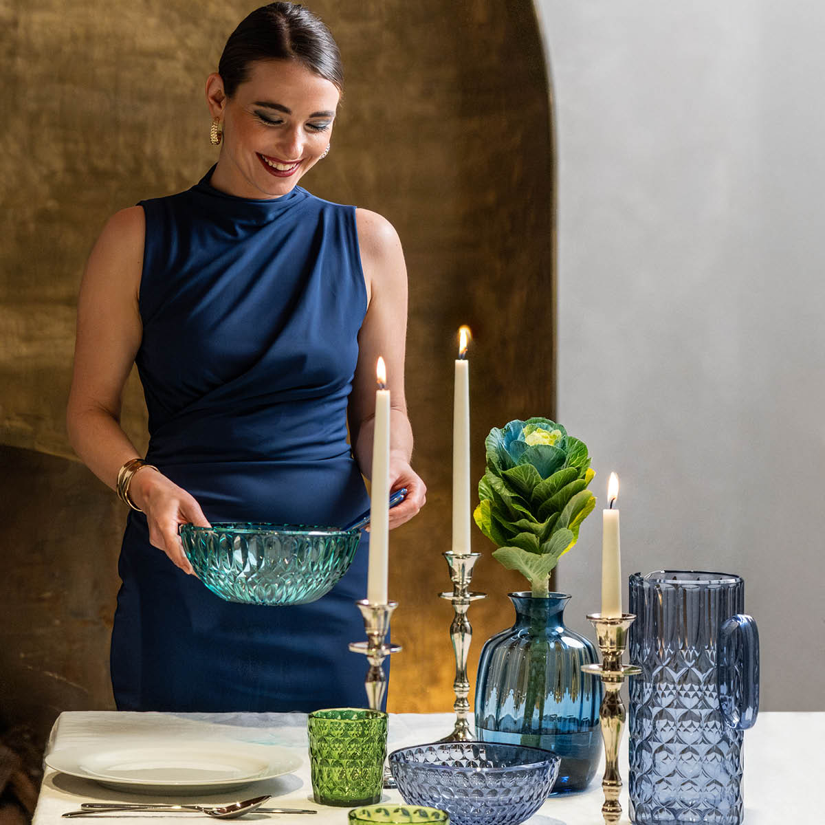 Guzzini Vanity skål 2,1 L 21 cm bioplast Aquamarine