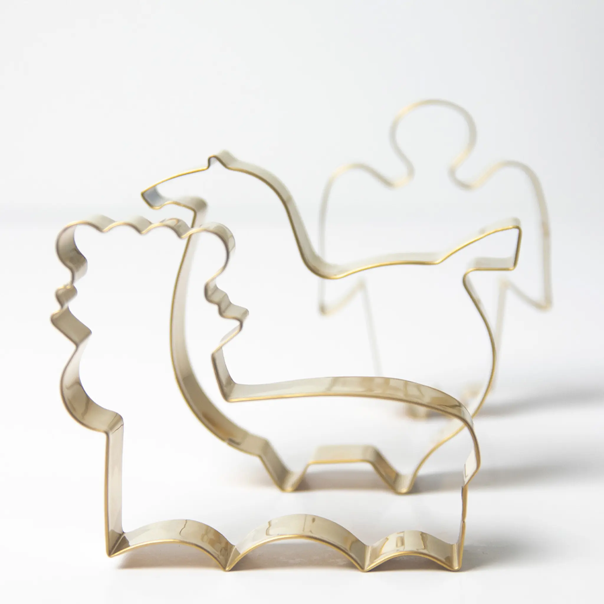 Pluto Pepparkaksform 17x18,5x2,5 cm 3-pack Guldmetall