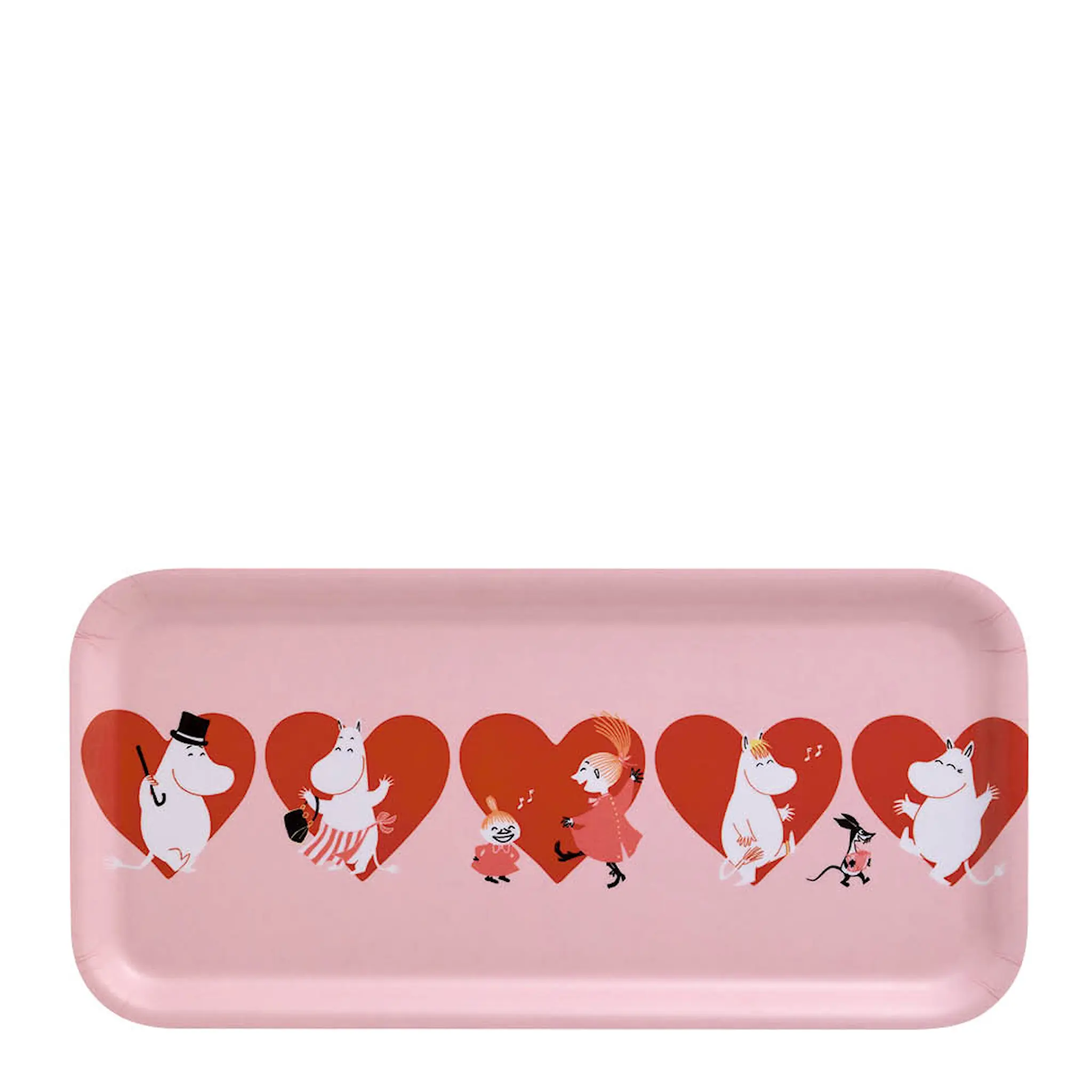 Muurla Mumin bricka 27x13 cm Hjärta