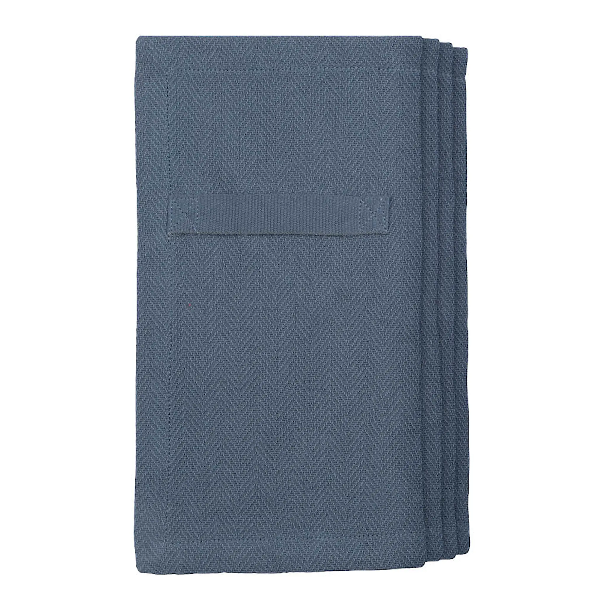 The Organic Company Servett i bomull 20x20 cm 4-pack gråblå