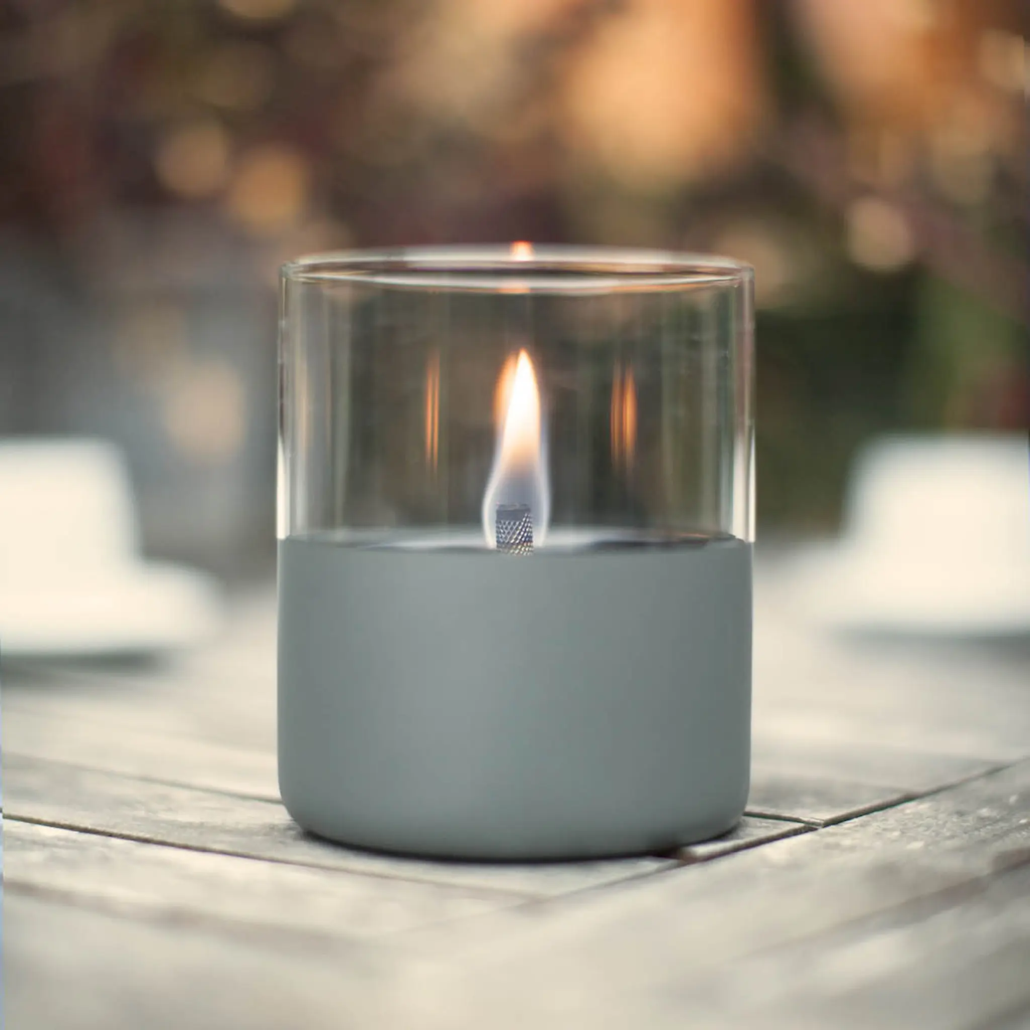 Tenderflame Lilly Sisustustuli 10 cm Tummanharmaa