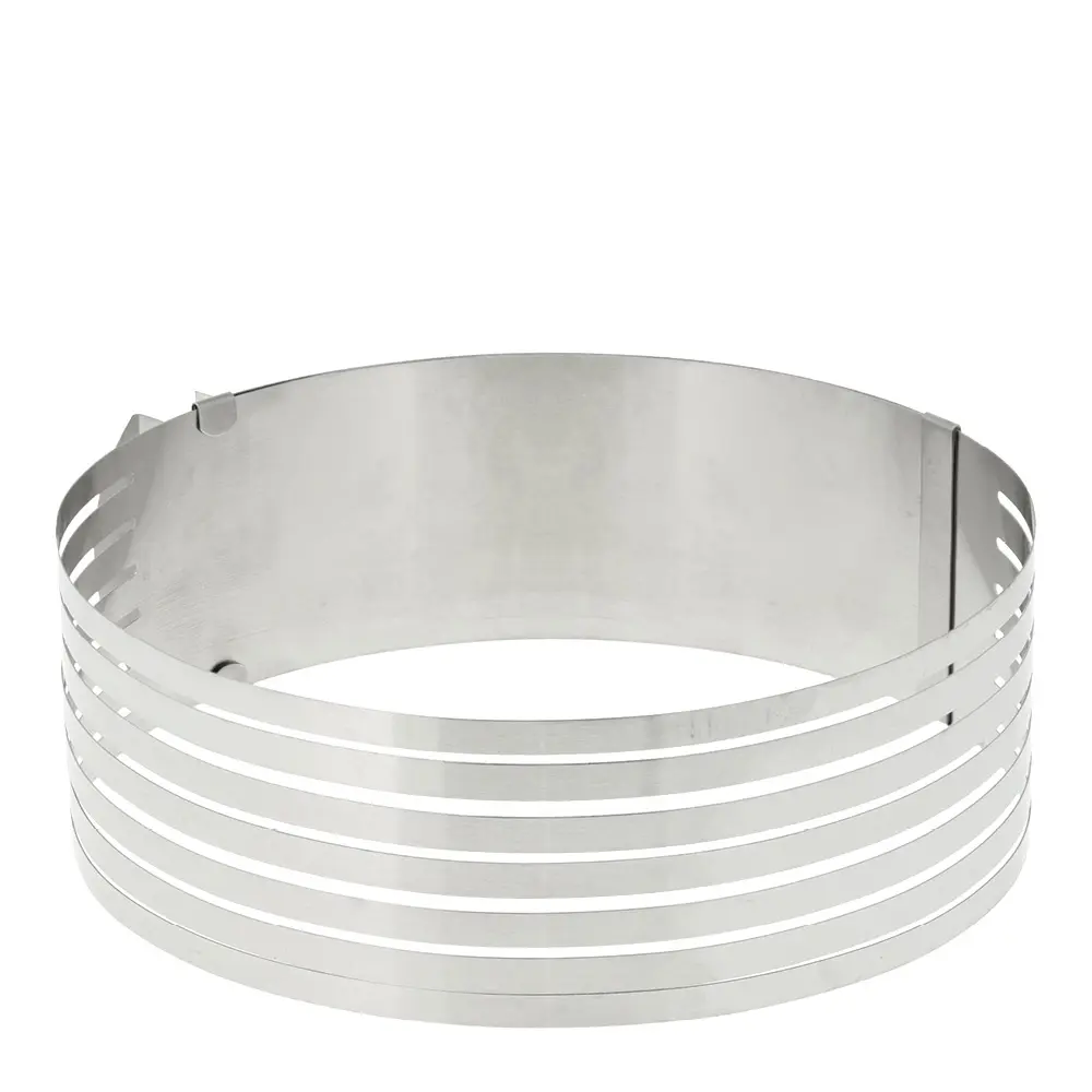 Justerbar kakedeler 24-30x8 cm stål