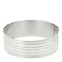 Justerbar tårtdelare 24-30x8 cm stål