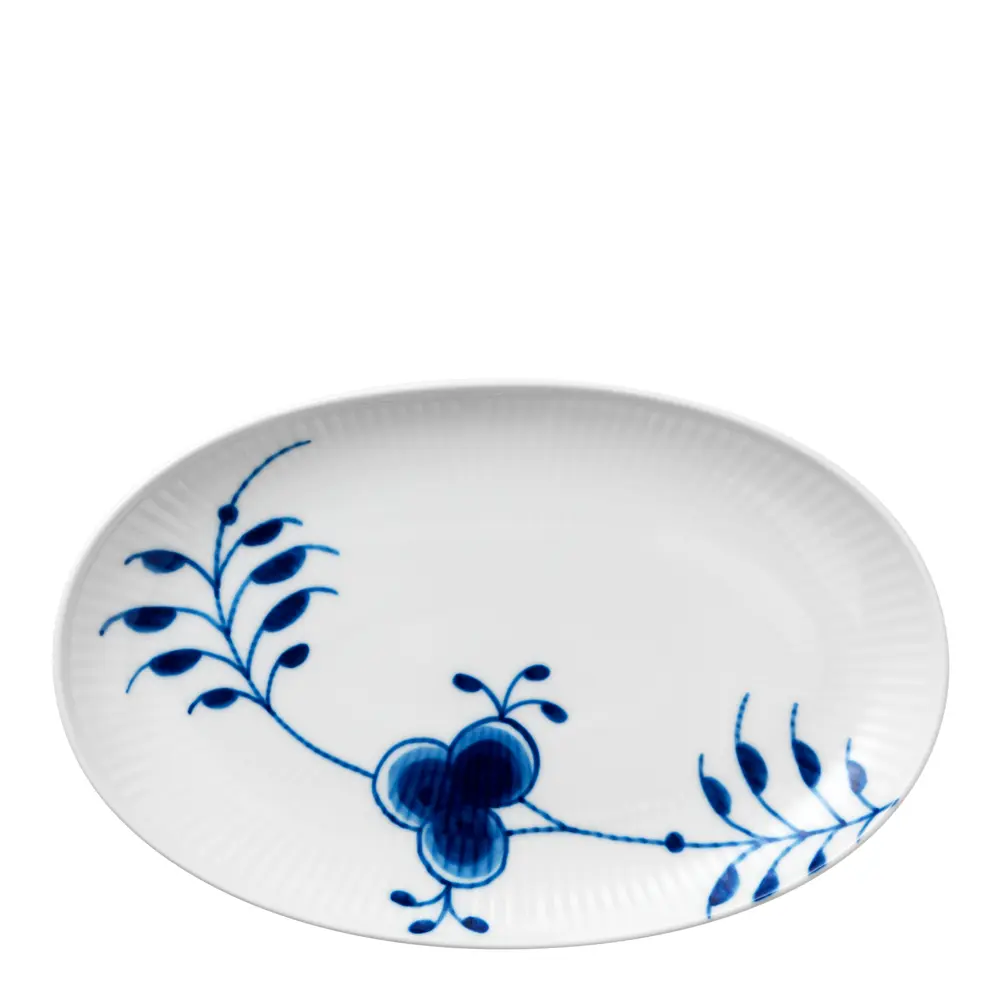 Blue Fluted Mega Vati ovaali 23,5 cm