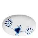 Blue Fluted Mega Fat oval 23,5 cm