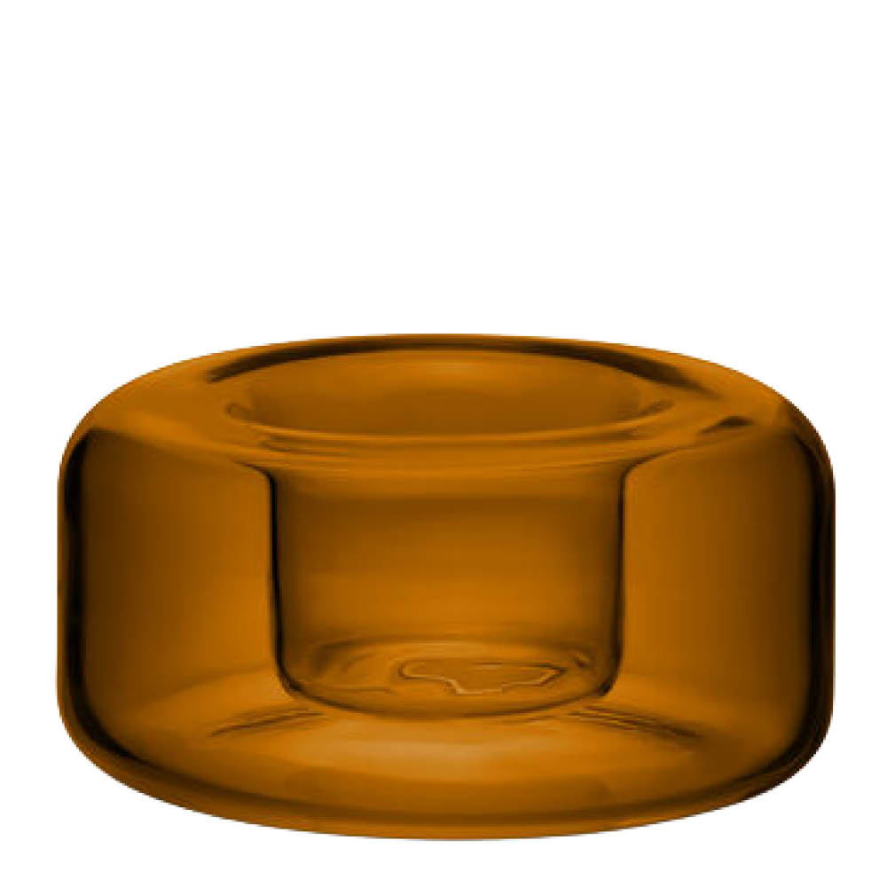 Kosta Boda Happy lyslykt 4,7 cm rav