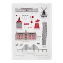 Malmö Kökshandduk 50x70 cm Röd