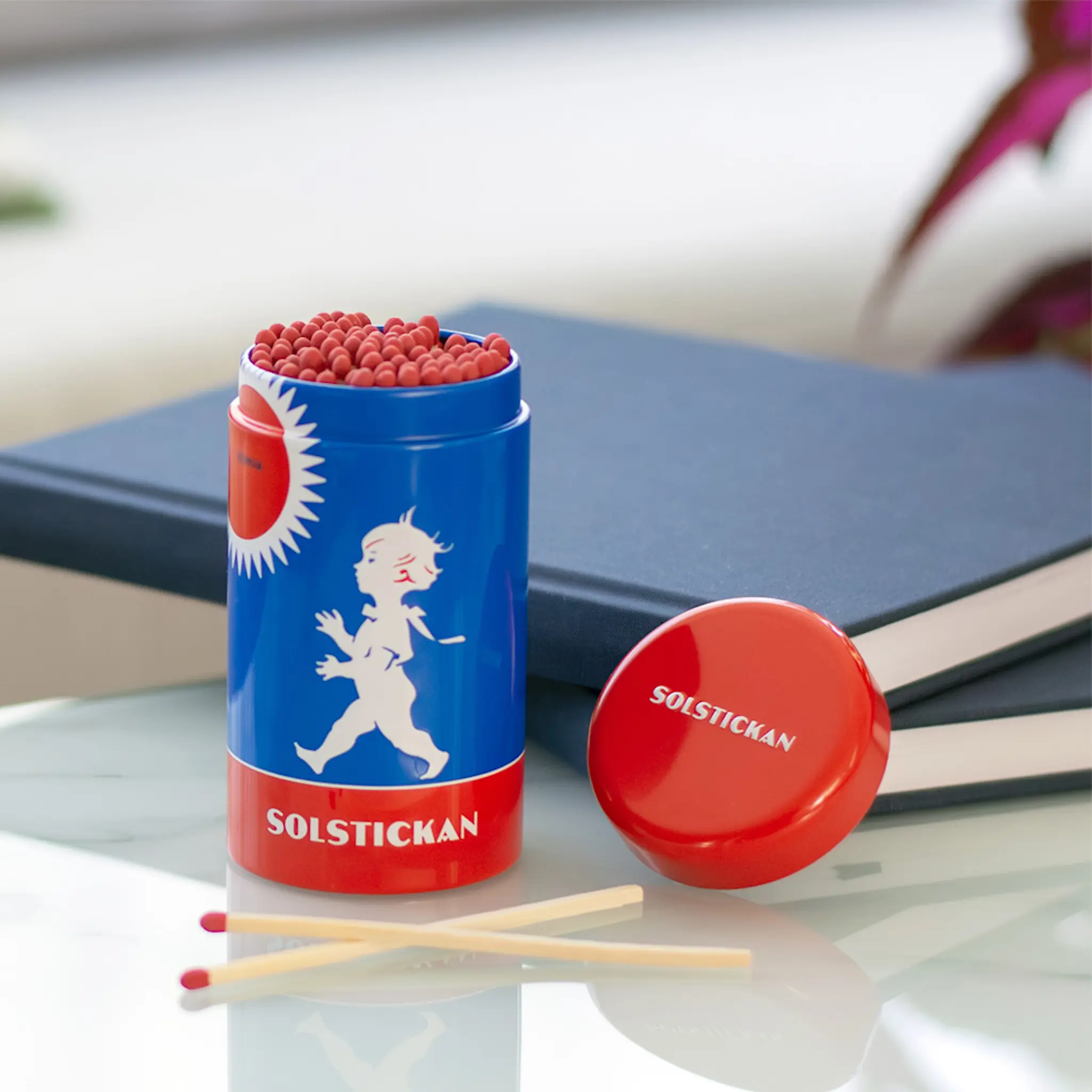 SOLSTICKAN Tulitikut purkissa 10 cm Original