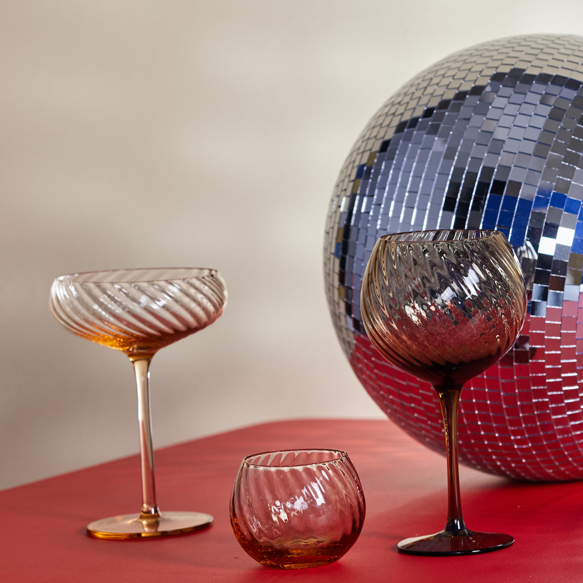 ByOn Opacity Viinilasi 47 cl 2 kpl Ruskea