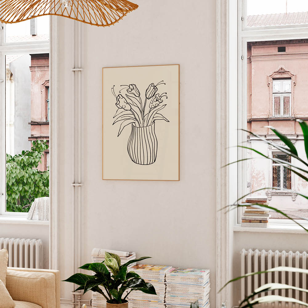 Poster & Frame Affordable Art Prints Juliste 50x70 cm Vase sketch