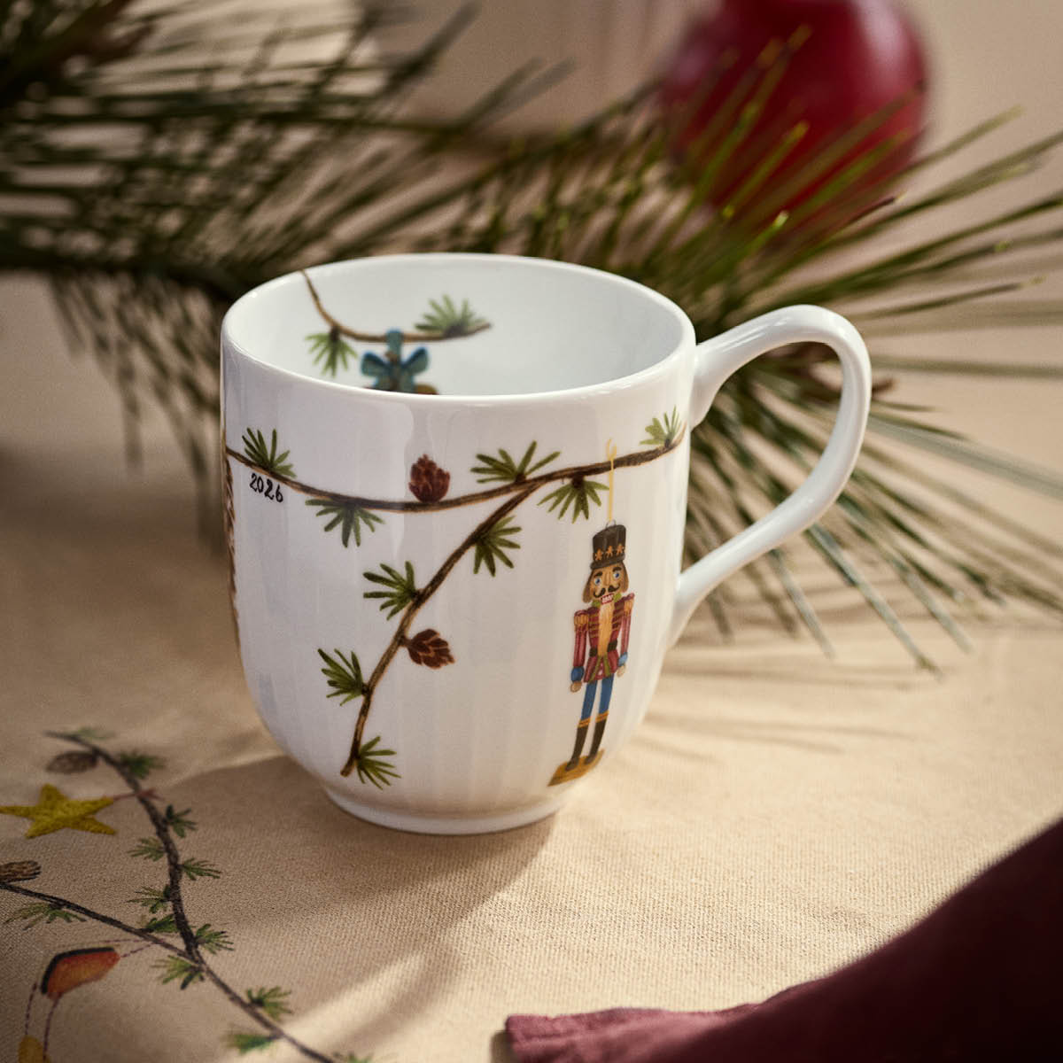 Kähler Hammershøi Christmas muki 2026 33 cl valkoinen