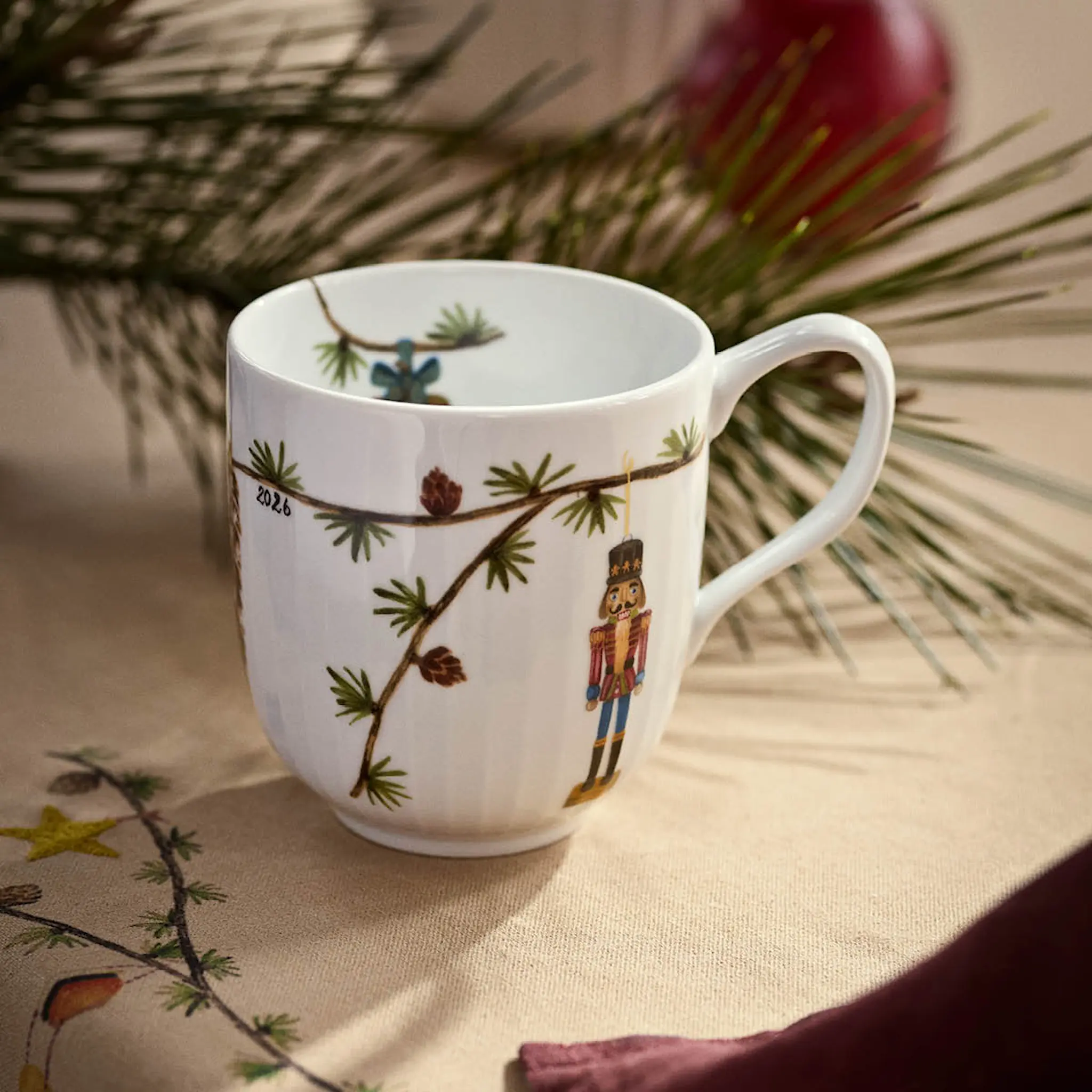 Kähler Hammershøi Christmas muki 2026 33 cl valkoinen