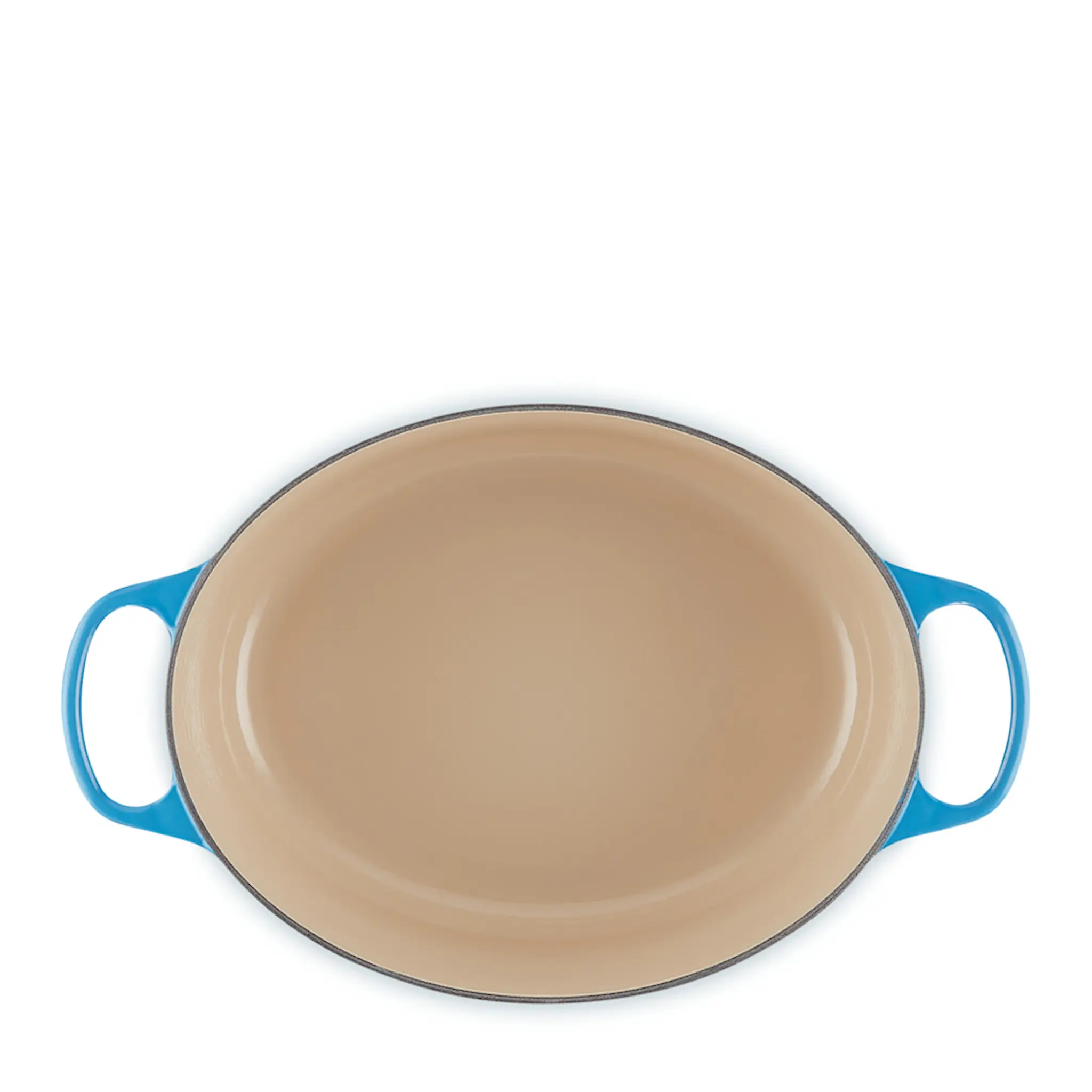 Le Creuset Signature gjutjärnsgryta oval 31 cm 6,3 L azure