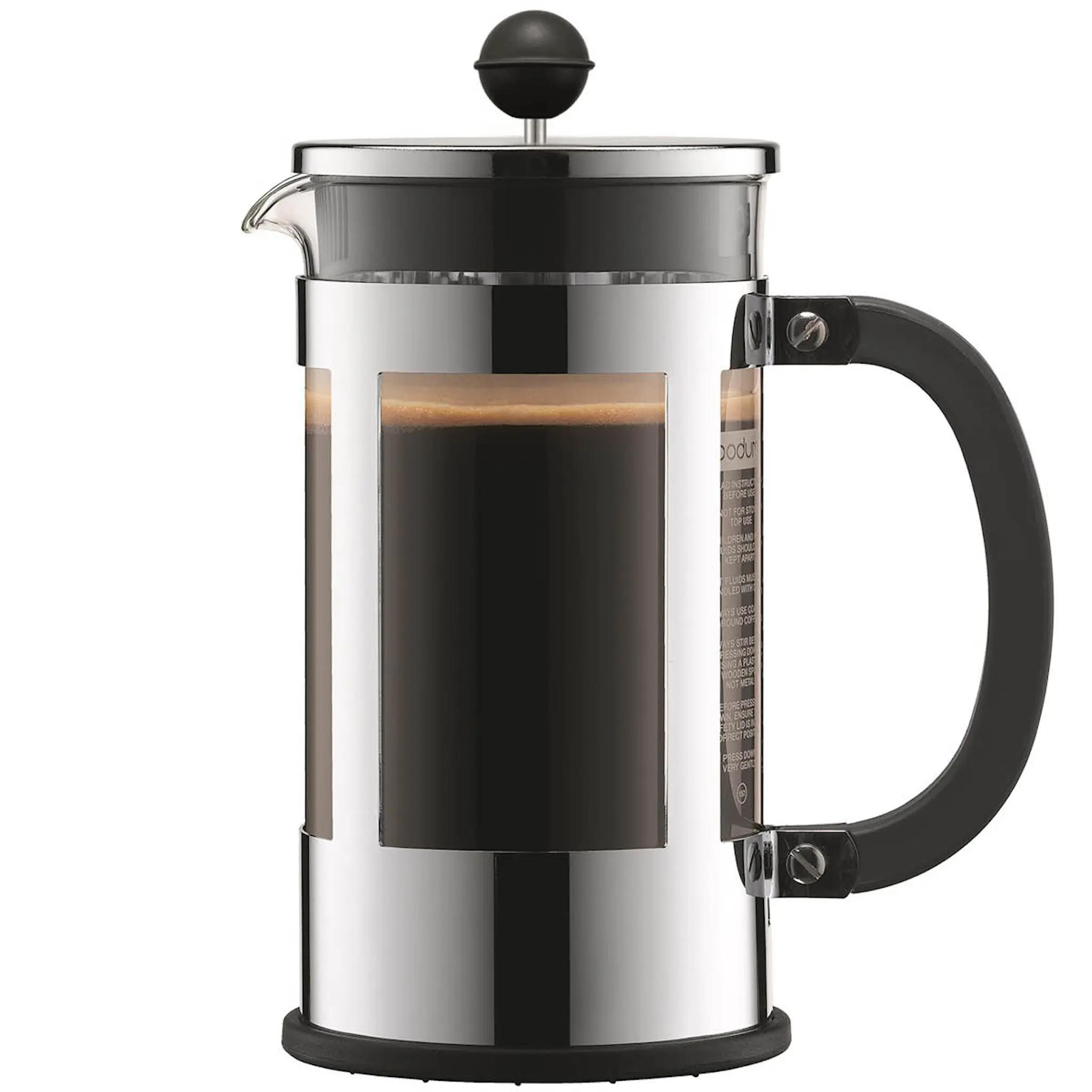 Bodum Kenya Kaffepress 8 koppar 1 L Förkromad