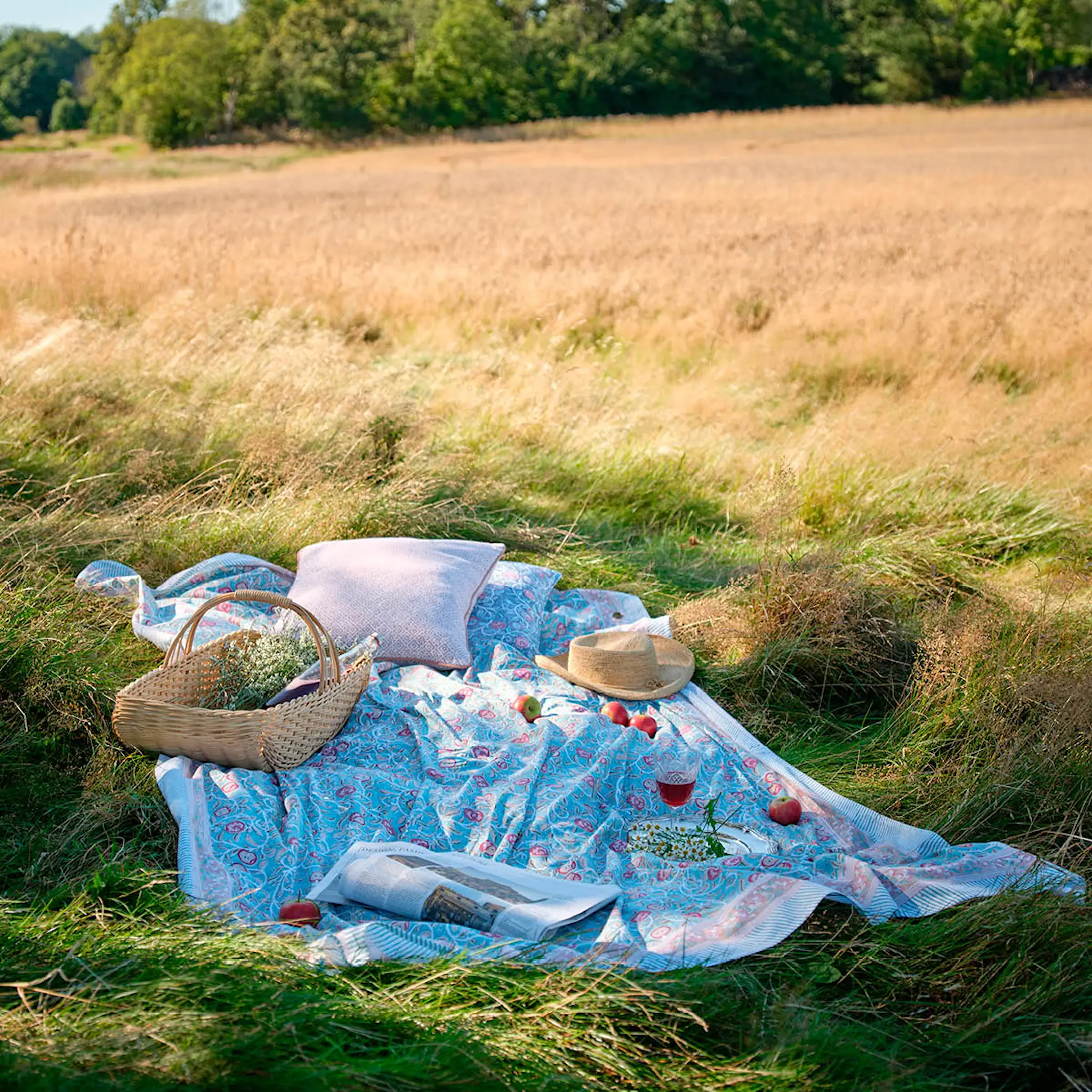 Chamois Apple duk 170x350 cm turkos