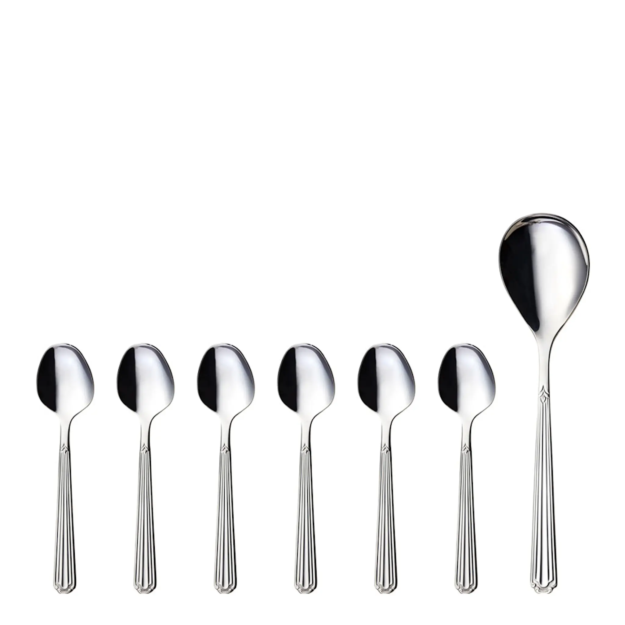 Hardanger bestikk Renessanse Dessertset 7 delar