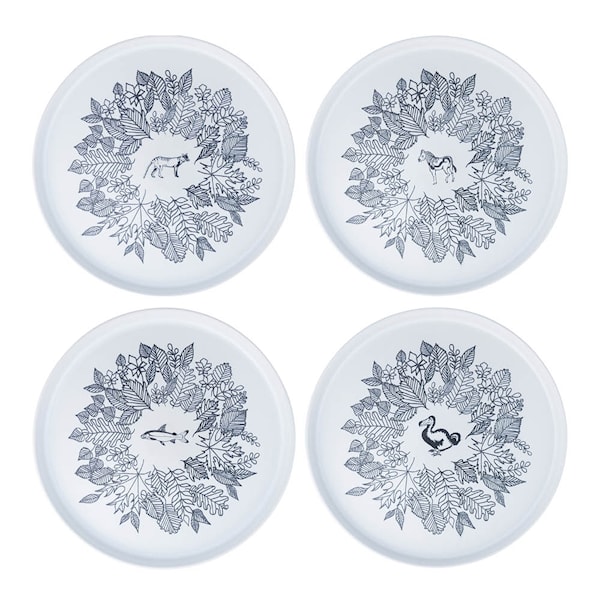 Servisen C tallrik 25 cm 4-pack Kostcirkeln Kalle Möller Edition