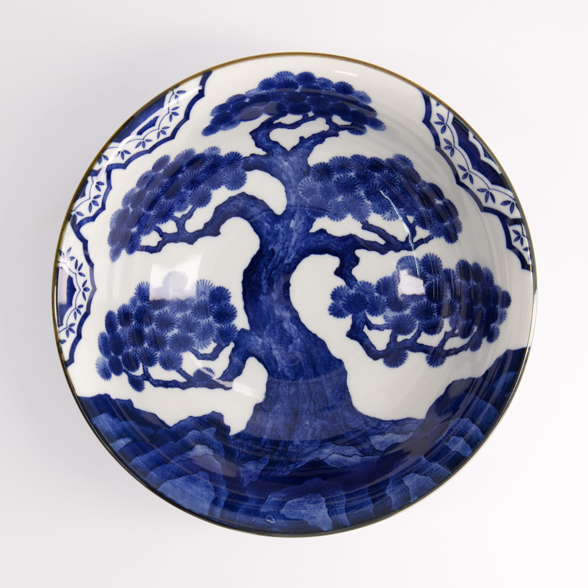 Tokyo Design Studio Skål pine 20,5 cm blue/white