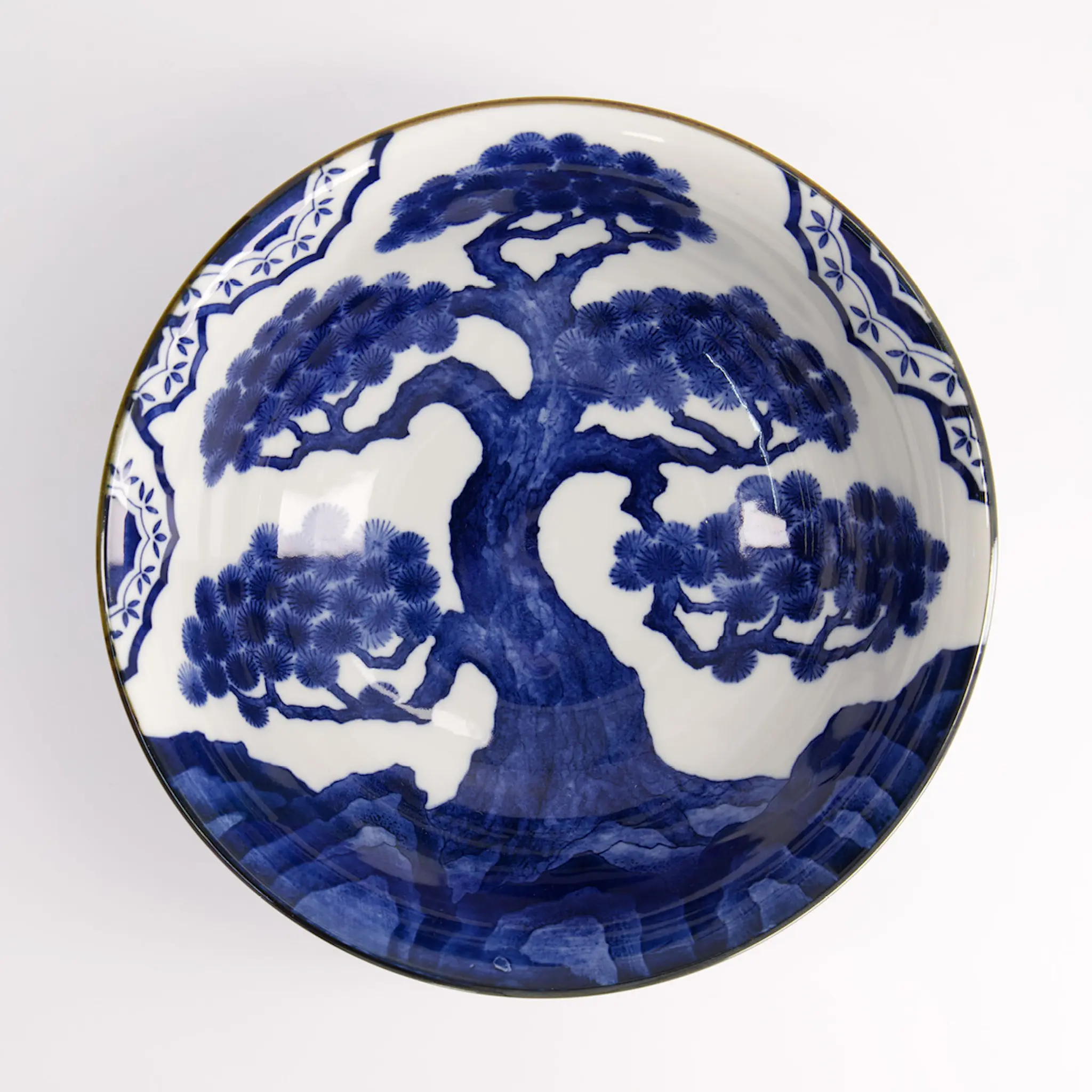 Tokyo Design Studio Skål pine 20,5 cm blue/white