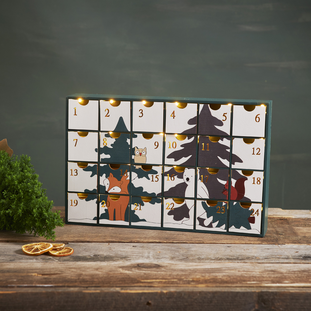 Star Trading Forest Friends adventskalender 24,5 cm multi