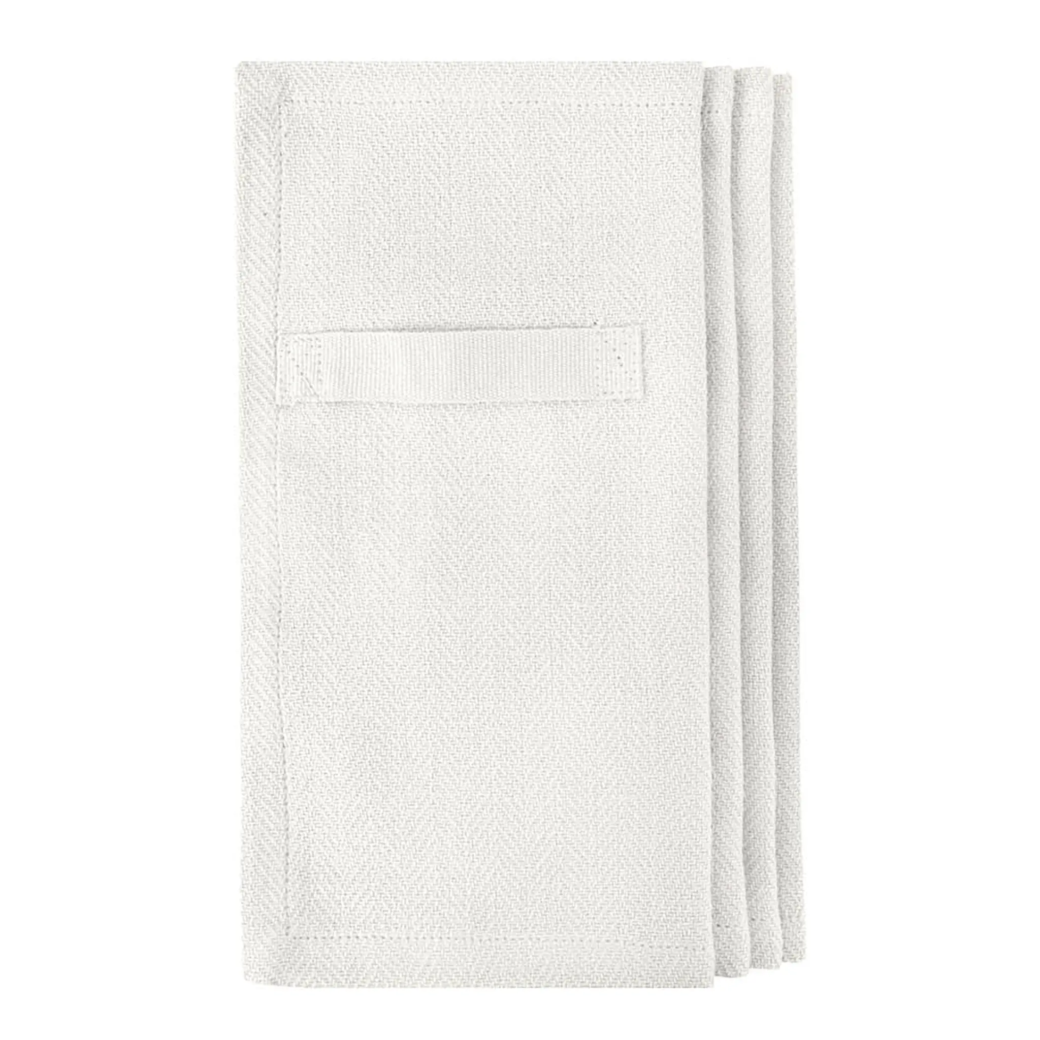 The Organic Company Servett i bomull 20x20 cm 4-pack vit