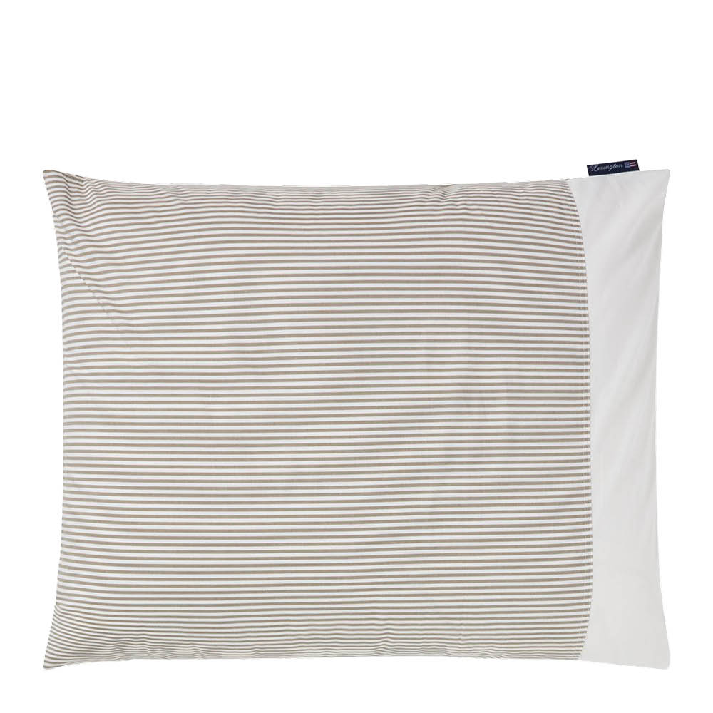 Lexington Örngott 50x60 cm bomullspercale randigt olive/white