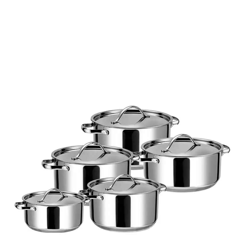 Rix grytesett 5 deler med lokk